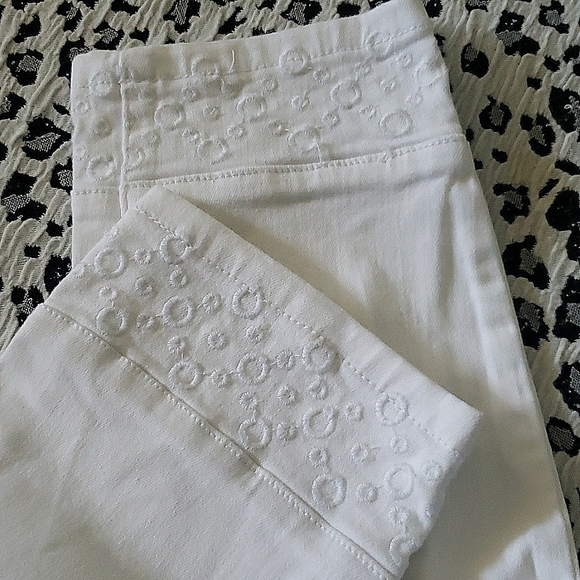 Earl jean white jeans  size 10 - Picture 5 of 7